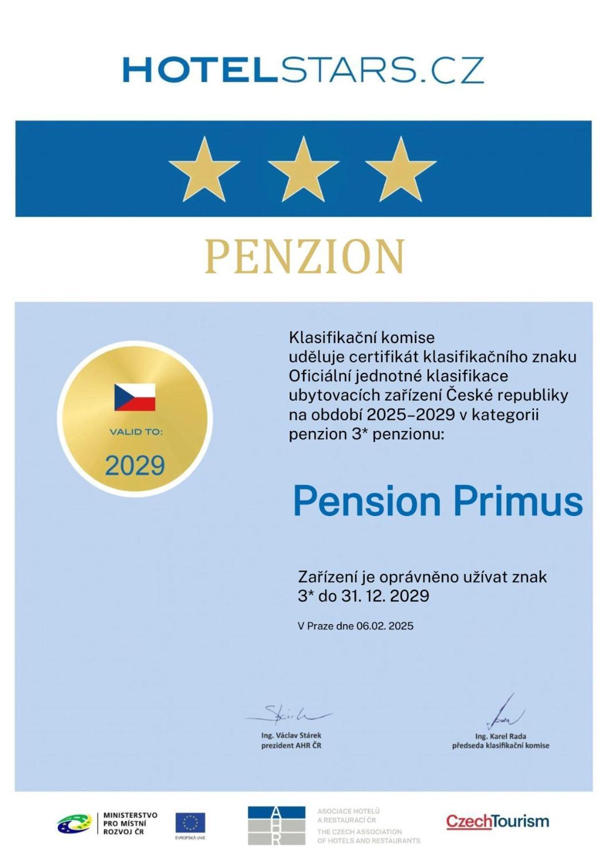 Pension Primus Beroun  Exteriör bild